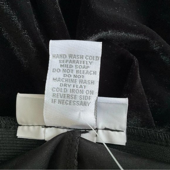 Dress Barn Velvet Pants Sz 12 Black Luxurious Elevated Basic Classic Preppy NWT - Picture 2 of 9